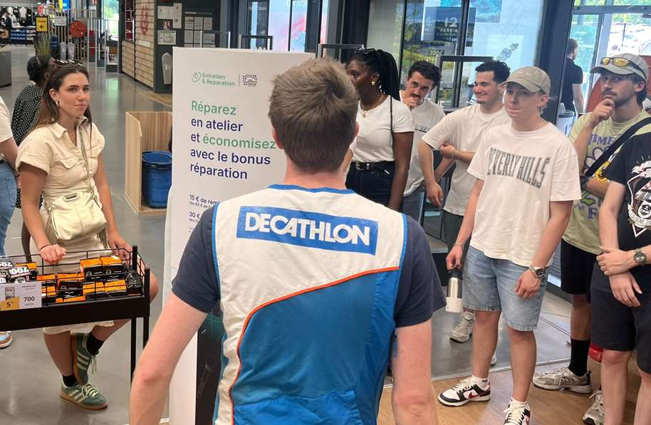 Le campus de Dijon visite Décathlon Quetigny