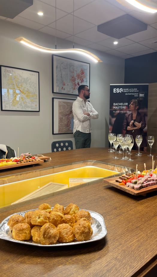 Soirée de lancement des filières vin & spiritueux ESG Dijon